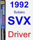 Driver Wiper Blade for 1992 Subaru SVX - Vision Saver