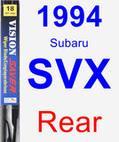 Rear Wiper Blade for 1994 Subaru SVX - Vision Saver