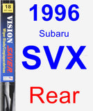 Rear Wiper Blade for 1996 Subaru SVX - Vision Saver