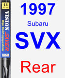 Rear Wiper Blade for 1997 Subaru SVX - Vision Saver