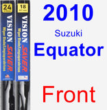 Front Wiper Blade Pack for 2010 Suzuki Equator - Vision Saver