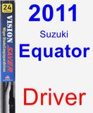 Driver Wiper Blade for 2011 Suzuki Equator - Vision Saver