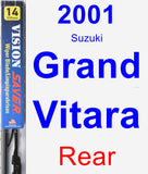 Rear Wiper Blade for 2001 Suzuki Grand Vitara - Vision Saver