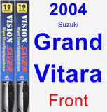 Front Wiper Blade Pack for 2004 Suzuki Grand Vitara - Vision Saver