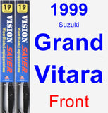 Front Wiper Blade Pack for 1999 Suzuki Grand Vitara - Vision Saver