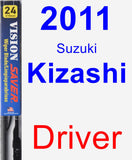 Driver Wiper Blade for 2011 Suzuki Kizashi - Vision Saver