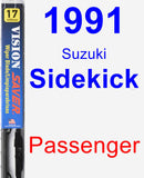 Passenger Wiper Blade for 1991 Suzuki Sidekick - Vision Saver