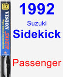 Passenger Wiper Blade for 1992 Suzuki Sidekick - Vision Saver