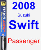 Passenger Wiper Blade for 2008 Suzuki Swift - Vision Saver