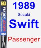 Passenger Wiper Blade for 1989 Suzuki Swift - Vision Saver