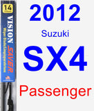 Passenger Wiper Blade for 2012 Suzuki SX4 - Vision Saver