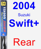 Rear Wiper Blade for 2004 Suzuki Swift+ - Vision Saver