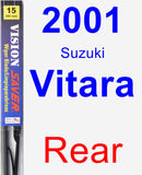 Rear Wiper Blade for 2001 Suzuki Vitara - Vision Saver