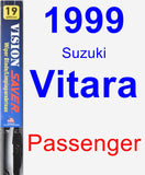 Passenger Wiper Blade for 1999 Suzuki Vitara - Vision Saver