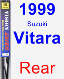 Rear Wiper Blade for 1999 Suzuki Vitara - Vision Saver