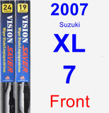 Front Wiper Blade Pack for 2007 Suzuki XL-7 - Vision Saver