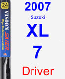 Driver Wiper Blade for 2007 Suzuki XL-7 - Vision Saver