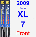 Front Wiper Blade Pack for 2009 Suzuki XL-7 - Vision Saver