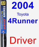 Driver Wiper Blade for 2004 Toyota 4Runner - Vision Saver