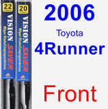 Front Wiper Blade Pack for 2006 Toyota 4Runner - Vision Saver