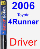 Driver Wiper Blade for 2006 Toyota 4Runner - Vision Saver