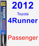 Passenger Wiper Blade for 2012 Toyota 4Runner - Vision Saver