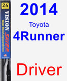 Driver Wiper Blade for 2014 Toyota 4Runner - Vision Saver