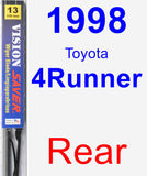 Rear Wiper Blade for 1998 Toyota 4Runner - Vision Saver