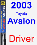 Driver Wiper Blade for 2003 Toyota Avalon - Vision Saver