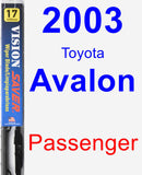 Passenger Wiper Blade for 2003 Toyota Avalon - Vision Saver