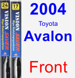 Front Wiper Blade Pack for 2004 Toyota Avalon - Vision Saver