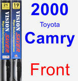 Front Wiper Blade Pack for 2000 Toyota Camry - Vision Saver