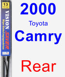 Rear Wiper Blade for 2000 Toyota Camry - Vision Saver