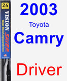 Driver Wiper Blade for 2003 Toyota Camry - Vision Saver