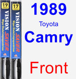 Front Wiper Blade Pack for 1989 Toyota Camry - Vision Saver