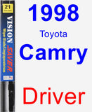 Driver Wiper Blade for 1998 Toyota Camry - Vision Saver