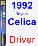 Driver Wiper Blade for 1992 Toyota Celica - Vision Saver