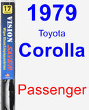 Passenger Wiper Blade for 1979 Toyota Corolla - Vision Saver