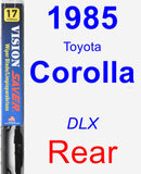 Rear Wiper Blade for 1985 Toyota Corolla - Vision Saver