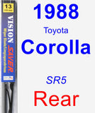 Rear Wiper Blade for 1988 Toyota Corolla - Vision Saver