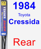 Rear Wiper Blade for 1984 Toyota Cressida - Vision Saver