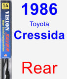 Rear Wiper Blade for 1986 Toyota Cressida - Vision Saver