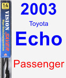 Passenger Wiper Blade for 2003 Toyota Echo - Vision Saver