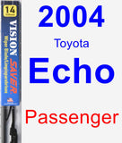 Passenger Wiper Blade for 2004 Toyota Echo - Vision Saver