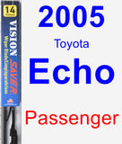 Passenger Wiper Blade for 2005 Toyota Echo - Vision Saver