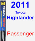 Passenger Wiper Blade for 2011 Toyota Highlander - Vision Saver