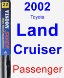 Passenger Wiper Blade for 2002 Toyota Land Cruiser - Vision Saver