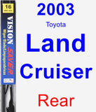 Rear Wiper Blade for 2003 Toyota Land Cruiser - Vision Saver