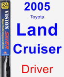 Driver Wiper Blade for 2005 Toyota Land Cruiser - Vision Saver