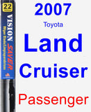 Passenger Wiper Blade for 2007 Toyota Land Cruiser - Vision Saver